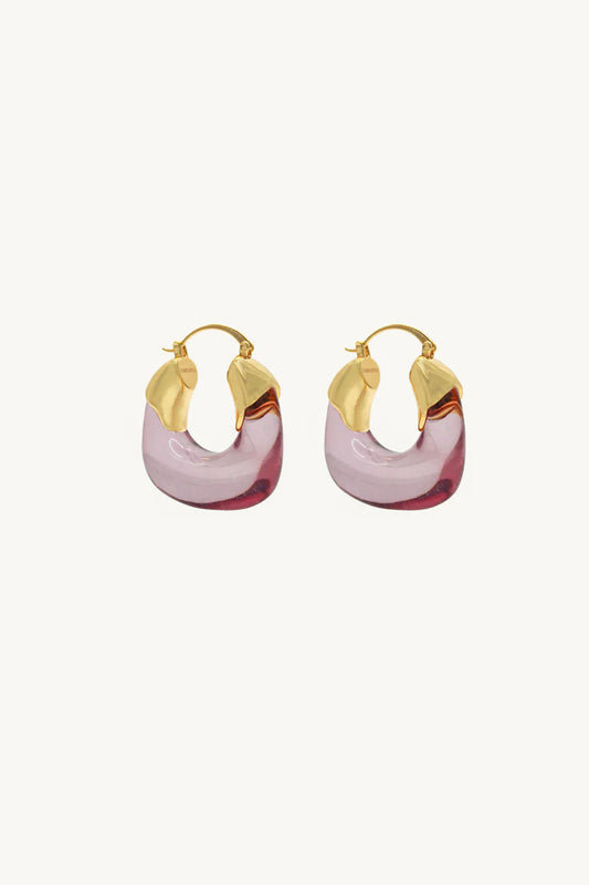 Kira  Hoop Earrings/PURPLE